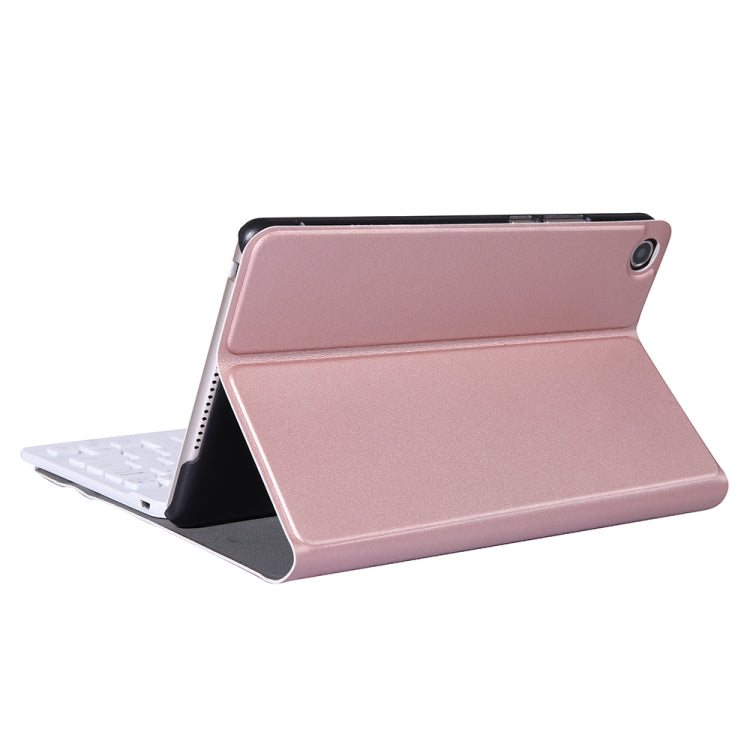 A0M5 Detachable Bluetooth Keyboard + Ultrathin Horizontal Flip Leather Tablet Case for Huawei MediaPad M5 & Honor Tab 5 8 inch, with Holder(Rose Gold) - Huawei Keyboard by PMC Jewellery | Online Shopping South Africa | PMC Jewellery