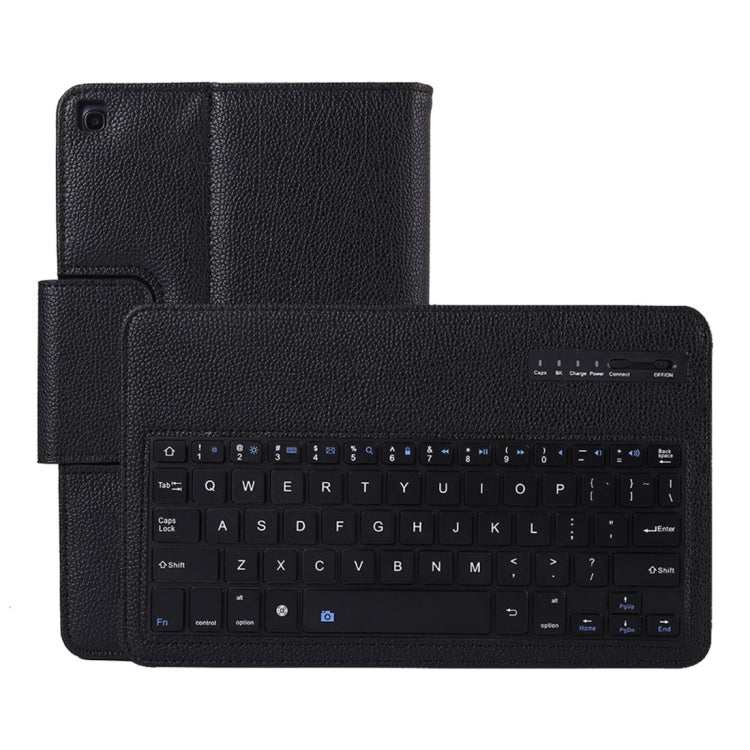 SA510 Detachable Bluetooth Keyboard + Litchi Texture PU Leather Tablet Case with Holder for Galaxy Tab A 10.1 (2019) T510/T515 (Black) - Samsung Keyboard by PMC Jewellery | Online Shopping South Africa | PMC Jewellery