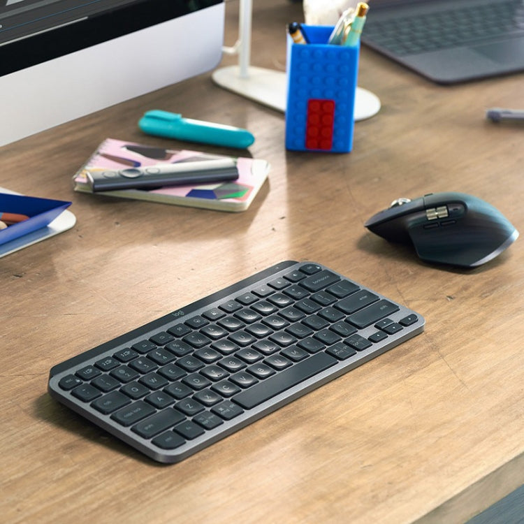 Logitech MX Keys Mini Wireless Bluetooth Ultra-thin Smart Backlit Keyboard (Black) - Wireless Keyboard by Logitech | Online Shopping South Africa | PMC Jewellery | Buy Now Pay Later Mobicred