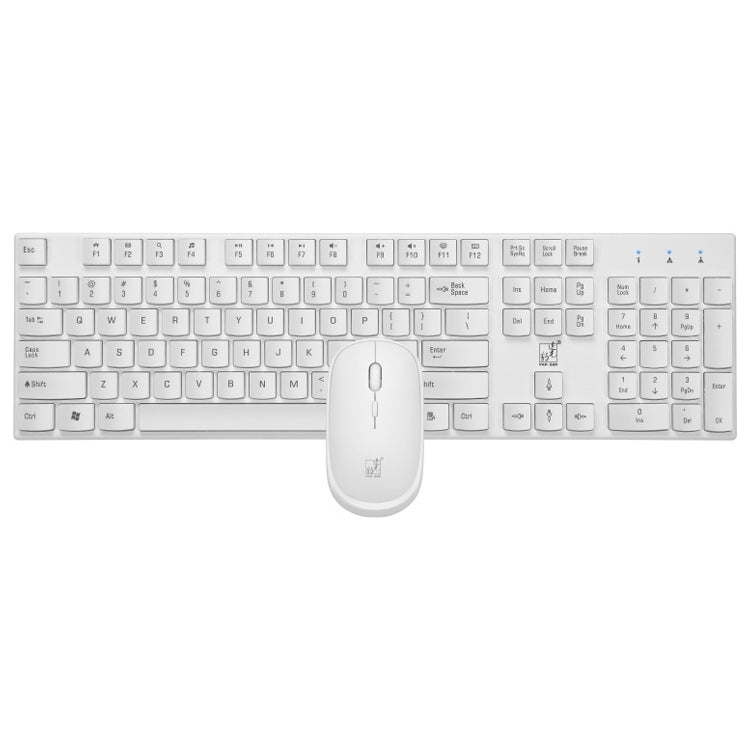 ZGB 8820 Candy Color Wireless Keyboard + Mouse Set (White) - Wireless Keyboard by Chasing Leopard | Online Shopping South Africa | PMC Jewellery | Buy Now Pay Later Mobicred