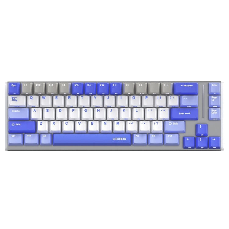 LEOBOG K67 2.4G Bluetooth Wireless RGB Three Mode Customized Mechanical Keyboard, Ice Crystal Switch (Blue) - Wireless Keyboard by PMC Jewellery | Online Shopping South Africa | PMC Jewellery | Buy Now Pay Later Mobicred