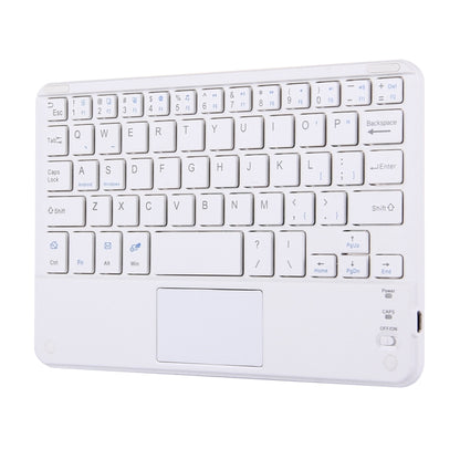 Bluetooth Wireless Keyboard with Touch Panel, Compatible with All Android & Windows 9 inch Tablets with Bluetooth Functions(White) - Universal Keyboard by PMC Jewellery | Online Shopping South Africa | PMC Jewellery