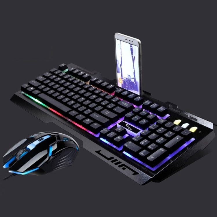 Chasing Leopard G700 USB RGB Backlight Wired Optical Gaming Mouse and Keyboard Set, Keyboard Cable Length: 1.35m, Mouse Cable Length: 1.3m(Black) - Wired Keyboard by Chasing Leopard | Online Shopping South Africa | PMC Jewellery | Buy Now Pay Later Mobicred