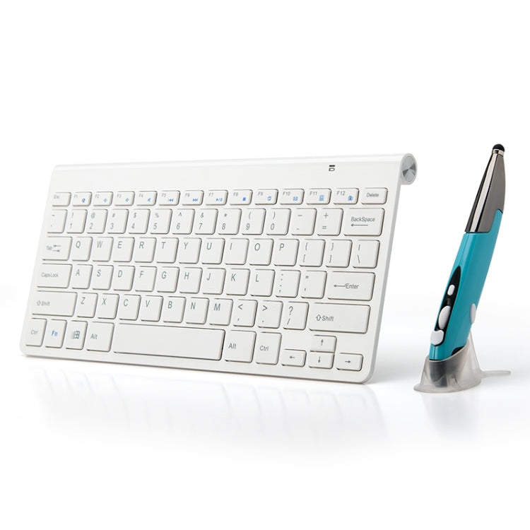 KM-909 2.4GHz Smart Stylus Pen Wireless Optical Mouse + Wireless Keyboard Set(White) - Wireless Keyboard by PMC Jewellery | Online Shopping South Africa | PMC Jewellery | Buy Now Pay Later Mobicred