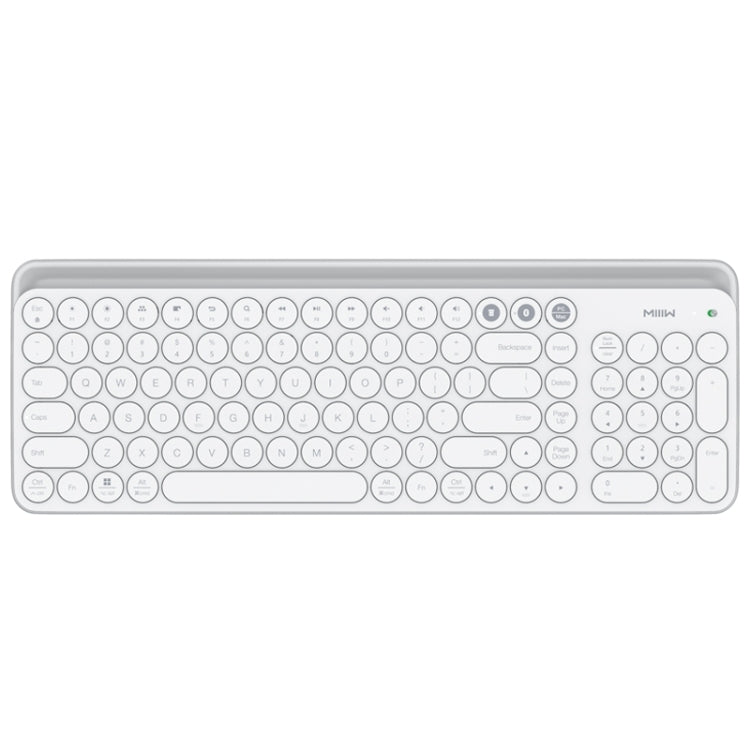 Original Xiaomi Youpin MIIIW 102 Keys Bluetooth + 2.4GHz Wireless Dual Modes Keyboard(White) - Wireless Keyboard by Xiaomi | Online Shopping South Africa | PMC Jewellery | Buy Now Pay Later Mobicred