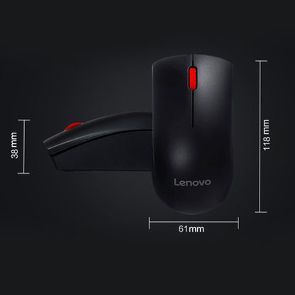 Lenovo M120 Pro Fashion Office Red Dot Wireless Mouse (Black) - Wireless Mice by Lenovo | Online Shopping South Africa | PMC Jewellery | Buy Now Pay Later Mobicred