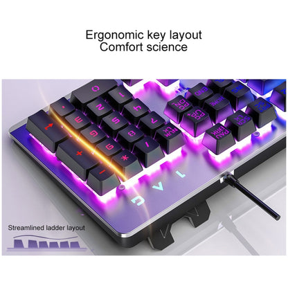 YINDIAO K002 USB Wired Mechanical Feel Sound Control RGB Backlight Keyboard + Optical Mouse Set(Black) - Wired Keyboard by YINDIAO | Online Shopping South Africa | PMC Jewellery | Buy Now Pay Later Mobicred