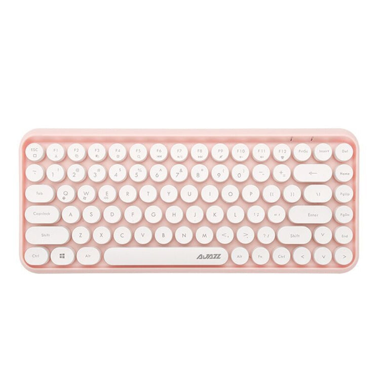 Ajazz 308I Tablet Mobile Phone Computer Household Office Wireless Keyboard(Pink) - Wireless Keyboard by PMC Jewellery | Online Shopping South Africa | PMC Jewellery | Buy Now Pay Later Mobicred