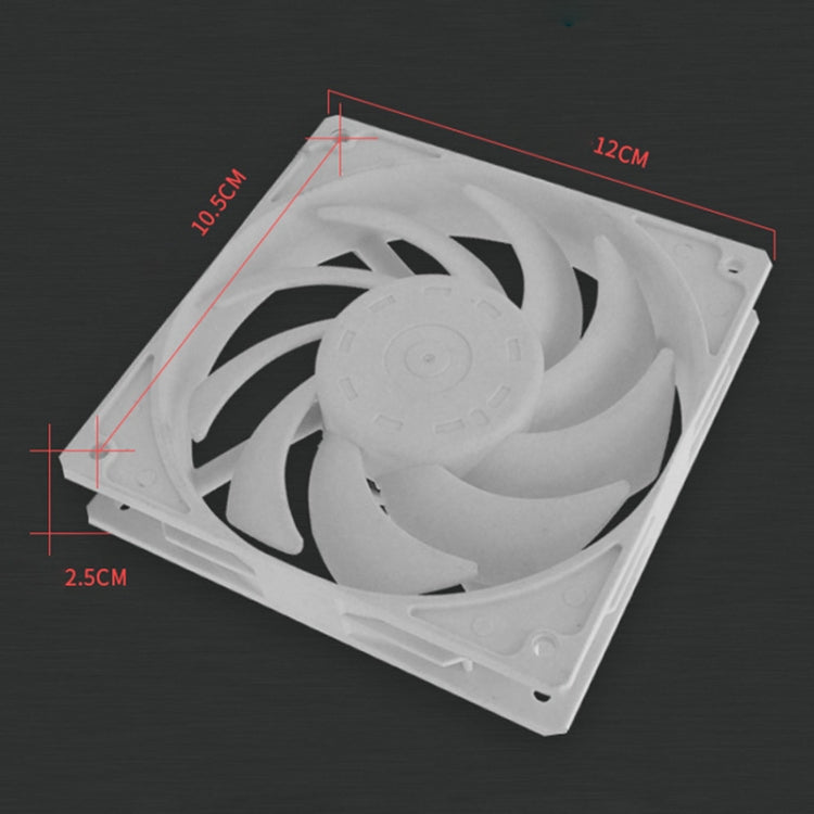 F140 Computer CPU Radiator Cooling Fan (White) - Fan Cooling by PMC Jewellery | Online Shopping South Africa | PMC Jewellery | Buy Now Pay Later Mobicred