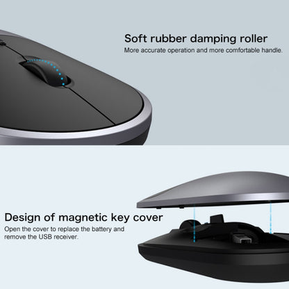 Original Xiaomi Portable Mouse 2 Optical Wireless Bluetooth 4.2 RF 2.4GHz 4000DPI Adjustable Dual Mode Mouse(Silver) - Wireless Mice by Xiaomi | Online Shopping South Africa | PMC Jewellery | Buy Now Pay Later Mobicred