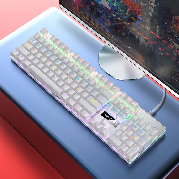 YINDIAO ZK-3 USB Mechanical Gaming Wired Keyboard, Blue Shaft (White) - Wired Keyboard by YINDIAO | Online Shopping South Africa | PMC Jewellery | Buy Now Pay Later Mobicred