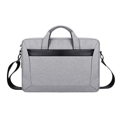 DJ06 Oxford Cloth Waterproof Wear-resistant Portable Expandable Laptop Bag for 15.6 inch Laptops, with Detachable Shoulder Strap(Grey) - Other by PMC Jewellery | Online Shopping South Africa | PMC Jewellery | Buy Now Pay Later Mobicred