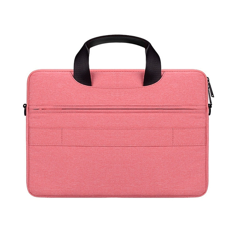 DJ08 Oxford Cloth Waterproof Wear-resistant Laptop Bag for 15.4 inch Laptops, with Concealed Handle & Luggage Tie Rod & Adjustable Shoulder Strap (Pink) - 15 inch by PMC Jewellery | Online Shopping South Africa | PMC Jewellery | Buy Now Pay Later Mobicred