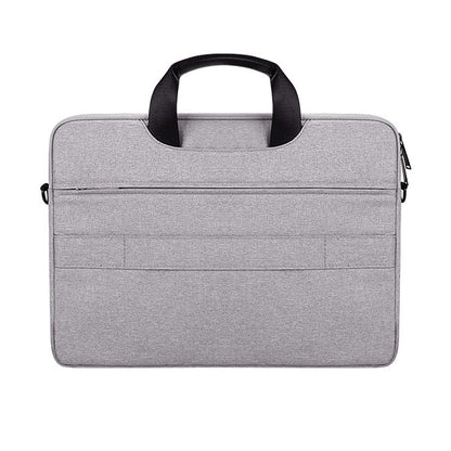 DJ08 Oxford Cloth Waterproof Wear-resistant Laptop Bag for 15.4 inch Laptops, with Concealed Handle & Luggage Tie Rod & Adjustable Shoulder Strap (Grey) - 15 inch by PMC Jewellery | Online Shopping South Africa | PMC Jewellery | Buy Now Pay Later Mobicred