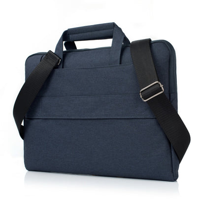 Portable One Shoulder Handheld Zipper Laptop Bag, For 13.3 inch and Below Macbook, Samsung, Lenovo, Sony, DELL Alienware, CHUWI, ASUS, HP (Dark Blue) - 13.3 inch by PMC Jewellery | Online Shopping South Africa | PMC Jewellery | Buy Now Pay Later Mobicred