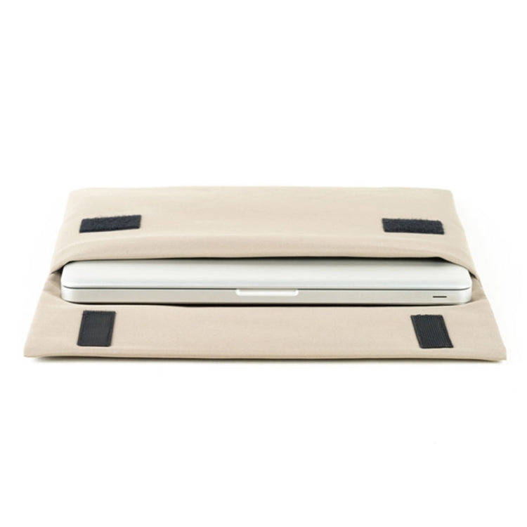 POFOKO E200 Series Polyester Waterproof Laptop Sleeve Bag for 13 inch Laptops (Beige) - Other by POFOKO | Online Shopping South Africa | PMC Jewellery | Buy Now Pay Later Mobicred