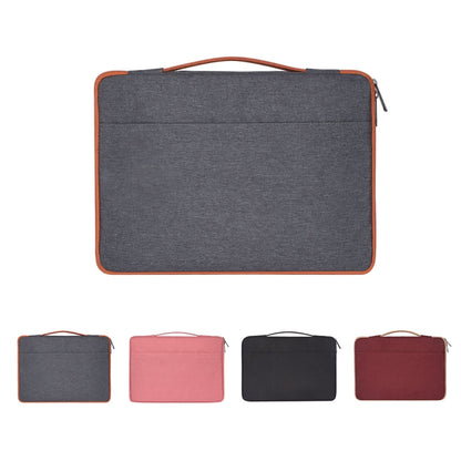 11.6 inch Fashion Casual Polyester + Nylon Laptop Handbag Briefcase Notebook Cover Case, For Macbook, Samsung, Lenovo, Xiaomi, Sony, DELL, CHUWI, ASUS, HP(Pink) - Other by PMC Jewellery | Online Shopping South Africa | PMC Jewellery | Buy Now Pay Later Mobicred