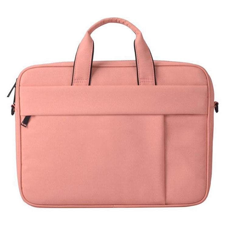 DJ03 Waterproof Anti-scratch Anti-theft One-shoulder Handbag for 13.3 inch Laptops, with Suitcase Belt(Pink) - 13.3 inch by PMC Jewellery | Online Shopping South Africa | PMC Jewellery | Buy Now Pay Later Mobicred