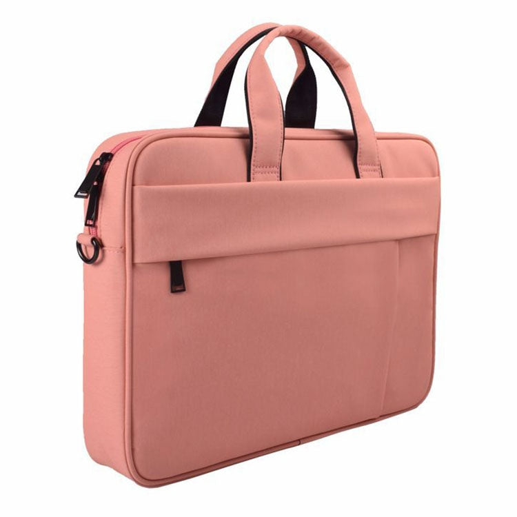 DJ03 Waterproof Anti-scratch Anti-theft One-shoulder Handbag for 13.3 inch Laptops, with Suitcase Belt(Pink) - 13.3 inch by PMC Jewellery | Online Shopping South Africa | PMC Jewellery | Buy Now Pay Later Mobicred