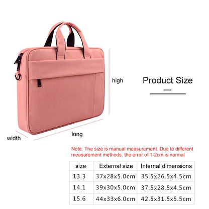 DJ03 Waterproof Anti-scratch Anti-theft One-shoulder Handbag for 15.6 inch Laptops, with Suitcase Belt(Pink) - 15.6 - 17 inch by PMC Jewellery | Online Shopping South Africa | PMC Jewellery | Buy Now Pay Later Mobicred