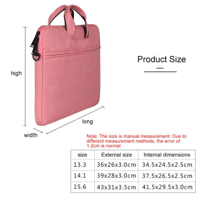 ST01S Waterproof Oxford Cloth Hidden Portable Strap One-shoulder Handbag for 13.3 inch Laptops(Pink) - 13.3 inch by PMC Jewellery | Online Shopping South Africa | PMC Jewellery | Buy Now Pay Later Mobicred