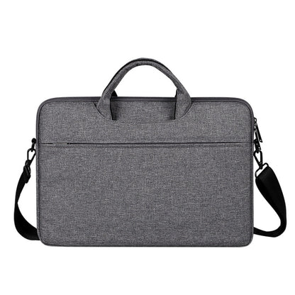 ST01S Waterproof Oxford Cloth Hidden Portable Strap One-shoulder Handbag for 14.1 inch Laptops (Dark Gray) - 14.1 inch by PMC Jewellery | Online Shopping South Africa | PMC Jewellery | Buy Now Pay Later Mobicred