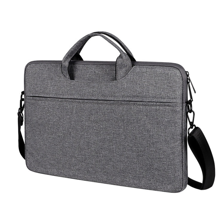 ST01S Waterproof Oxford Cloth Hidden Portable Strap One-shoulder Handbag for 14.1 inch Laptops (Dark Gray) - 14.1 inch by PMC Jewellery | Online Shopping South Africa | PMC Jewellery | Buy Now Pay Later Mobicred