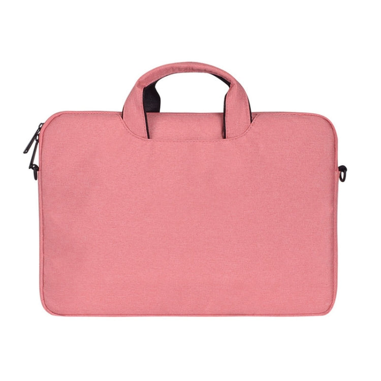 ST01S Waterproof Oxford Cloth Hidden Portable Strap One-shoulder Handbag for 14.1 inch Laptops(Pink) - 14.1 inch by PMC Jewellery | Online Shopping South Africa | PMC Jewellery | Buy Now Pay Later Mobicred