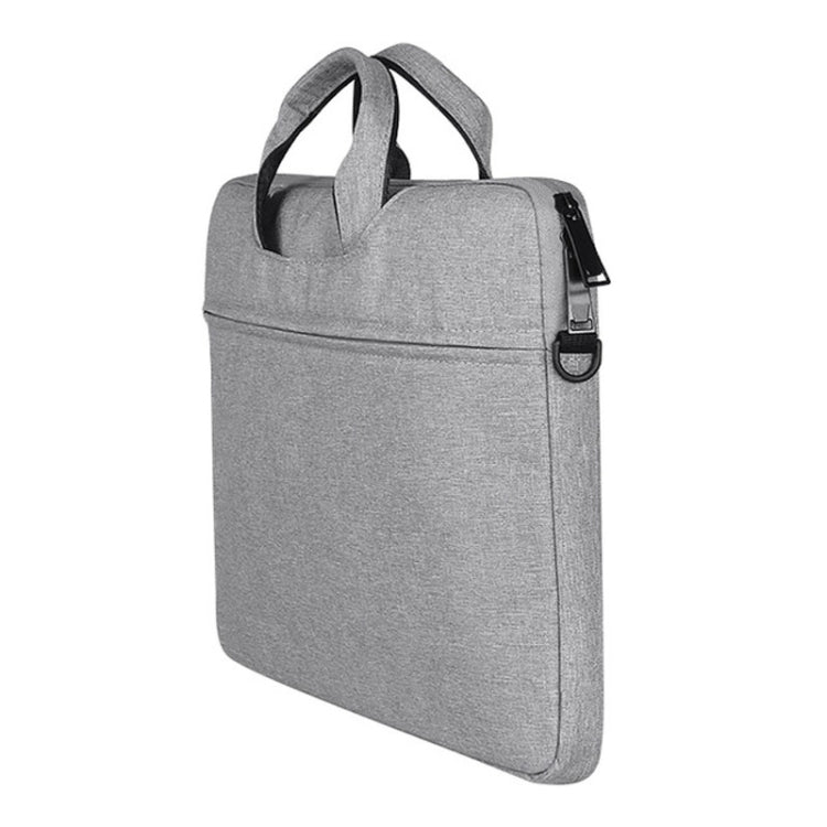 ST01S Waterproof Oxford Cloth Hidden Portable Strap One-shoulder Handbag for 15.6 inch Laptops(Light Grey) - 14.1 inch by PMC Jewellery | Online Shopping South Africa | PMC Jewellery | Buy Now Pay Later Mobicred