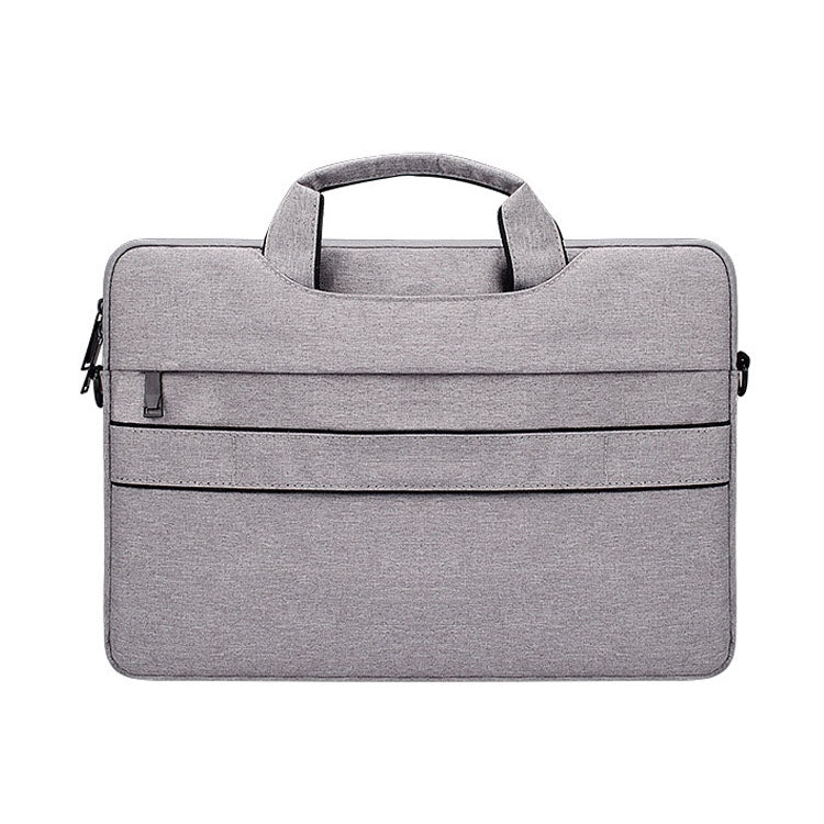 ST02S Waterproof Tear Resistance Hidden Portable Strap One-shoulder Handbag for 13.3 inch Laptops, with Suitcase Belt(Light Grey) - 13.3 inch by PMC Jewellery | Online Shopping South Africa | PMC Jewellery | Buy Now Pay Later Mobicred