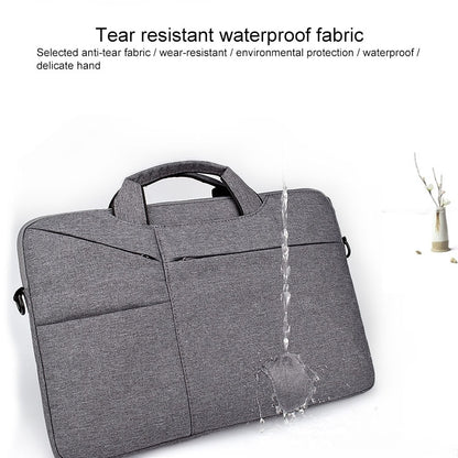 ST02S Waterproof Tear Resistance Hidden Portable Strap One-shoulder Handbag for 13.3 inch Laptops, with Suitcase Belt(Navy Blue) - 13.3 inch by PMC Jewellery | Online Shopping South Africa | PMC Jewellery | Buy Now Pay Later Mobicred