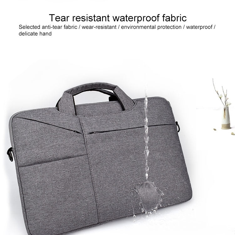 ST02S Waterproof Tear Resistance Hidden Portable Strap One-shoulder Handbag for 15.6 inch Laptops, with Suitcase Belt(Dark Gray) - 15.6 - 17 inch by PMC Jewellery | Online Shopping South Africa | PMC Jewellery | Buy Now Pay Later Mobicred