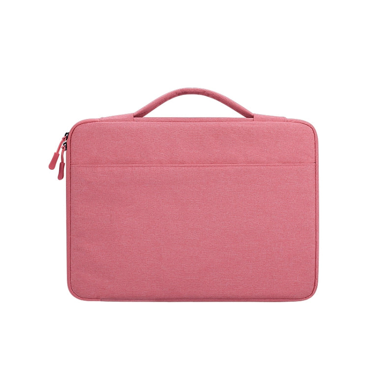 ND04 Oxford Cloth Waterproof Laptop Handbag for 13.3 inch Laptops, with Trunk Trolley Strap(Pink) - 13.3 inch by PMC Jewellery | Online Shopping South Africa | PMC Jewellery | Buy Now Pay Later Mobicred