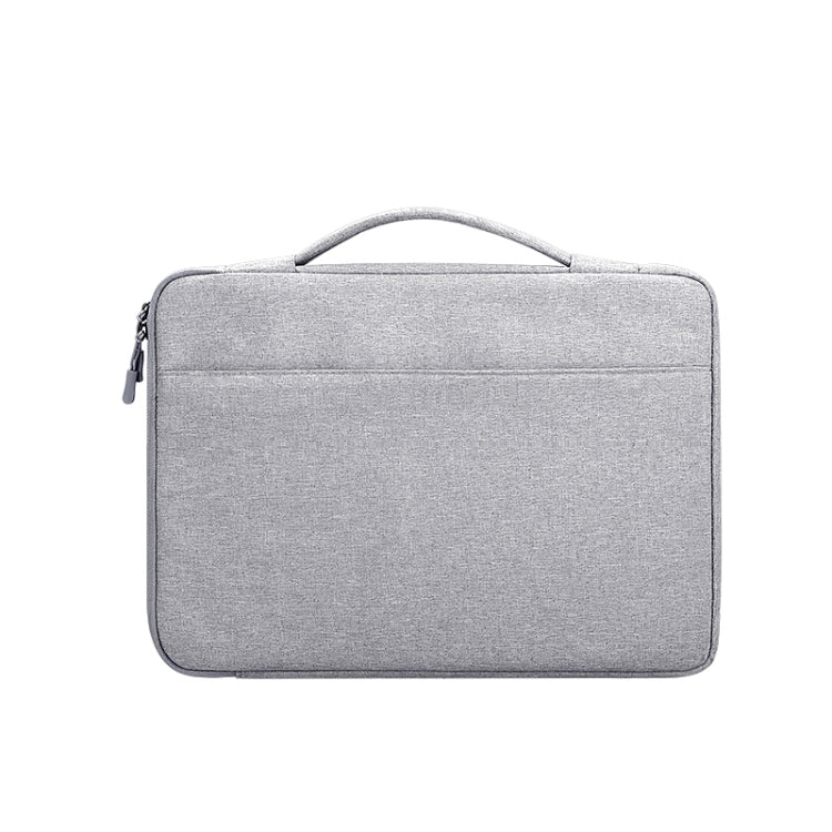 Oxford Cloth Waterproof Laptop Handbag for 14.1 inch Laptops, with Trunk Trolley Strap(Grey) - 14.1 inch by PMC Jewellery | Online Shopping South Africa | PMC Jewellery | Buy Now Pay Later Mobicred