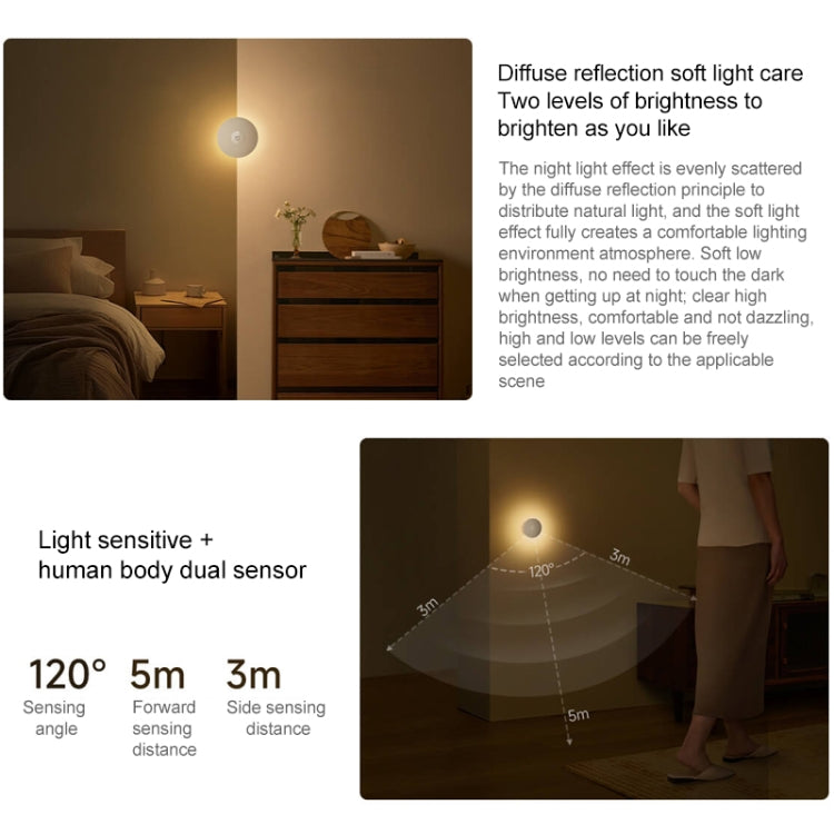 Original Xiaomi Mijia Night Light 3 Smart Induction Bedside Lamp - Night Lights by Xiaomi | Online Shopping South Africa | PMC Jewellery | Buy Now Pay Later Mobicred