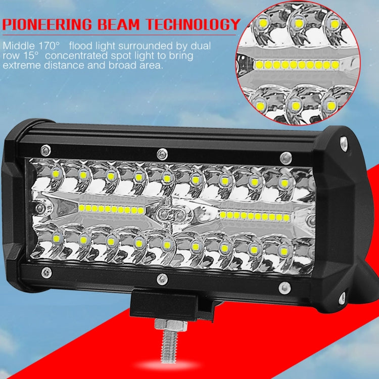 7 inch 30W 3000LM 6000K LED Strip Lamp Working Refit Off-road Vehicle Roof Strip Light - Work Lights by PMC Jewellery | Online Shopping South Africa | PMC Jewellery | Buy Now Pay Later Mobicred