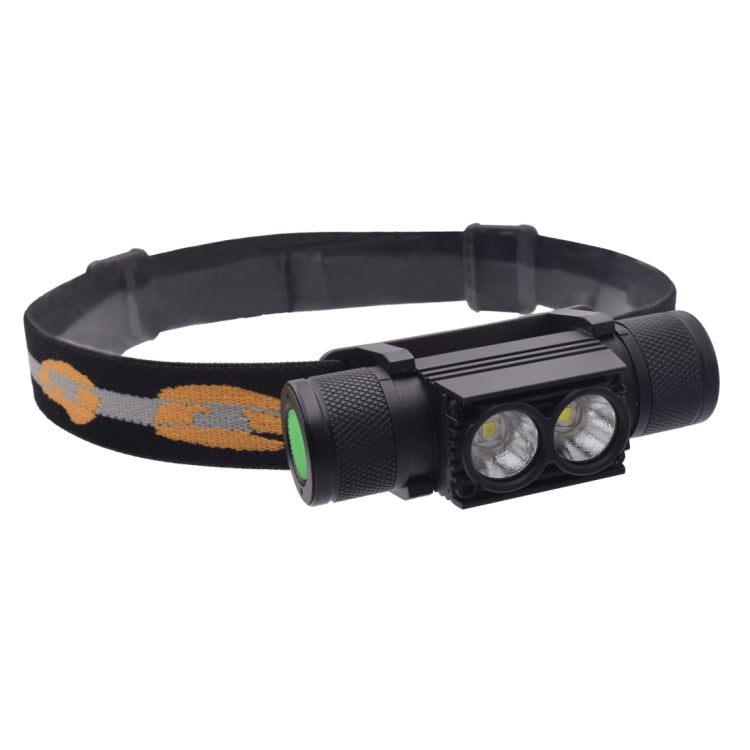 D25 10W 2 x XML-2 IPX6 Waterproof Headband Light, 2400 LM USB Charging Adjustable Outdoor LED Headlight - Headlamp by PMC Jewellery | Online Shopping South Africa | PMC Jewellery | Buy Now Pay Later Mobicred