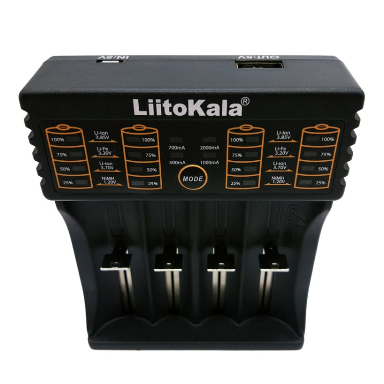 LiitoKala lii-402 4 In 1 Lithium Battery Charger for Li-ion IMR 18650, 18490, 18350, 17670, 17500, 16340(RCR123), 14500, 10440 - Charger & Converter by PMC Jewellery | Online Shopping South Africa | PMC Jewellery | Buy Now Pay Later Mobicred