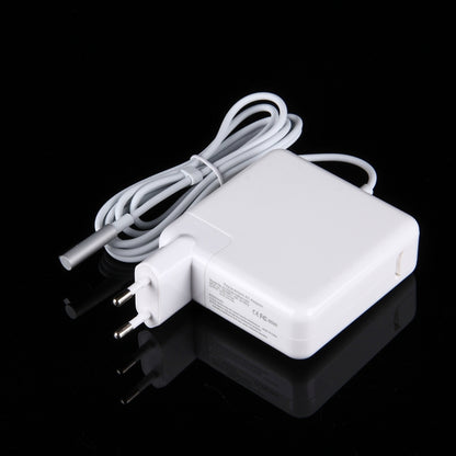 18.5V 4.6A 85W 5 Pin L Style MagSafe 1 Power Charger for Apple Macbook A1222 / A1290/ A1343, Length: 1.7m, EU Plug(White) - Cable & Adapter by PMC Jewellery | Online Shopping South Africa | PMC Jewellery