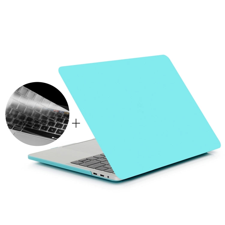 ENKAY Hat-Prince 2 in 1 Frosted Hard Shell Plastic Protective Case + US Version Ultra-thin TPU Keyboard Protector Cover for 2016 New MacBook Pro 13.3 inch with Touchbar (A1706)(Baby Blue) - MacBook Pro Cases by ENKAY | Online Shopping South Africa | PMC Jewellery | Buy Now Pay Later Mobicred