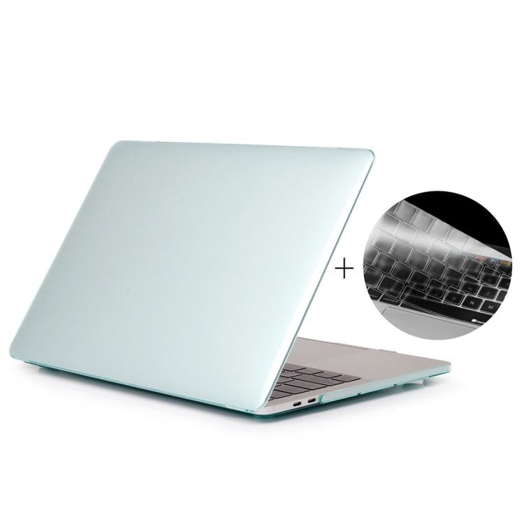 ENKAY Hat-Prince 2 in 1 Crystal Hard Shell Plastic Protective Case + US Version Ultra-thin TPU Keyboard Protector Cover for 2016 New MacBook Pro 13.3 inch with Touchbar (A1706)(Green) - MacBook Pro Cases by ENKAY | Online Shopping South Africa | PMC Jewellery | Buy Now Pay Later Mobicred