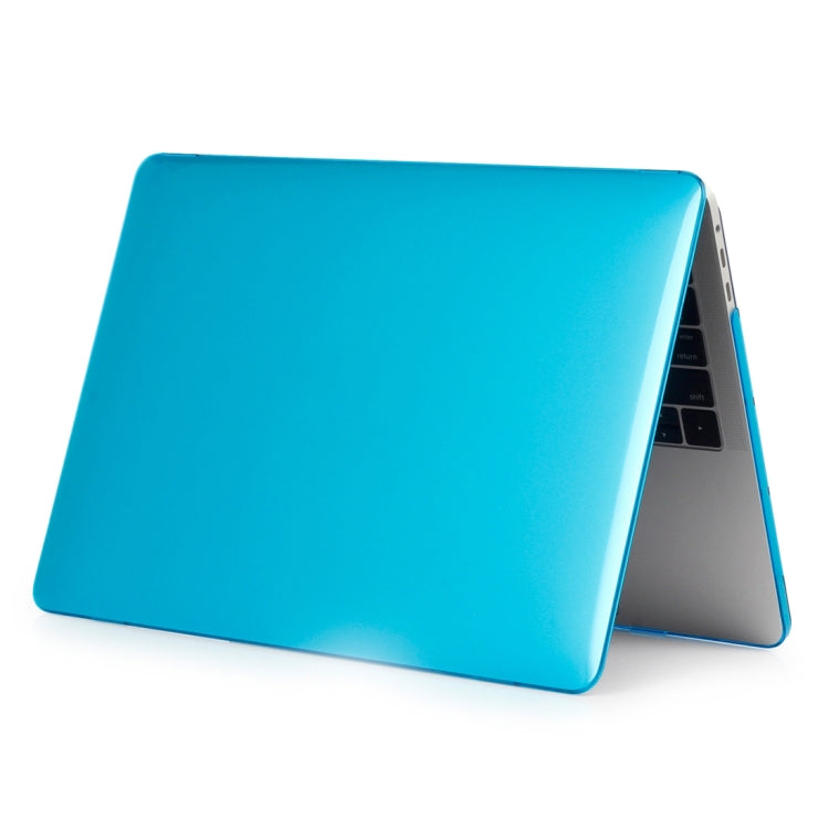 ENKAY Hat-Prince 2 in 1 Crystal Hard Shell Plastic Protective Case + US Version Ultra-thin TPU Keyboard Protector Cover for 2016 New MacBook Pro 13.3 inch with Touchbar (A1706)(Blue) - MacBook Pro Cases by ENKAY | Online Shopping South Africa | PMC Jewellery | Buy Now Pay Later Mobicred