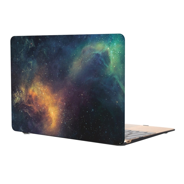 For Macbook Pro Retina 12 inch Starry Sky Patterns Apple Laptop Water Decals PC Protective Case(Green) - MacBook Pro Cases by PMC Jewellery | Online Shopping South Africa | PMC Jewellery | Buy Now Pay Later Mobicred