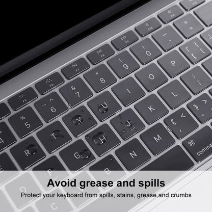 ENKAY TPU Keyboard Protector Cover for MacBook Pro 13.3 inch without Touch Bar A1708 / MacBook 12 2015 A1534, Europe Version - Keyboard Protector by ENKAY | Online Shopping South Africa | PMC Jewellery | Buy Now Pay Later Mobicred