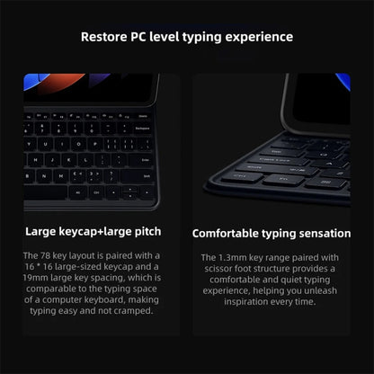 Original For Xiaomi Pad 6S Pro Keyboard Protective Leather Case (Black) - Others Keyboard by Xiaomi | Online Shopping South Africa | PMC Jewellery | Buy Now Pay Later Mobicred