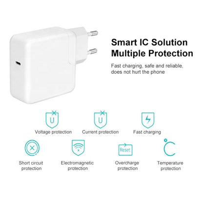 30W USB-C / Type-C 3.1 Port Power Charger Adapter, EU Plug(White) - USB Charger by PMC Jewellery | Online Shopping South Africa | PMC Jewellery | Buy Now Pay Later Mobicred