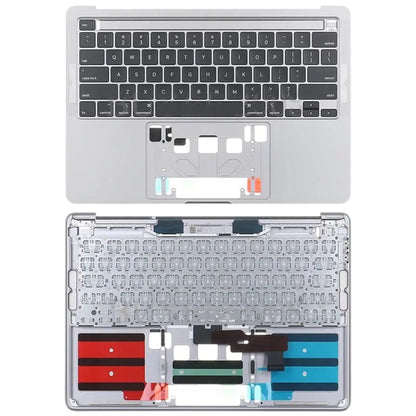 For MacBook Pro Retina 13 inch A2289 2020 C-side Cover + US Edition Key Board (Silver) - Bottom Cover by PMC Jewellery | Online Shopping South Africa | PMC Jewellery