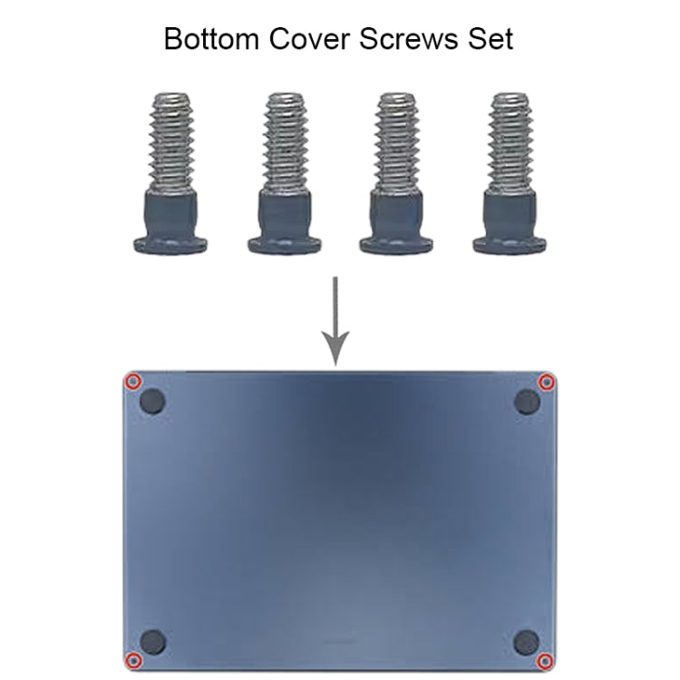 For MacBook Air 15.3 M2 A2941 Bottom Cover Screws Set (Grey) - Screws by PMC Jewellery | Online Shopping South Africa | PMC Jewellery | Buy Now Pay Later Mobicred