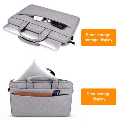 ST03S 13.3 inch Double Side Pockets Wearable Oxford Cloth Soft Handle Portable Laptop Tablet Bag(Grey) - 13.3 inch by PMC Jewellery | Online Shopping South Africa | PMC Jewellery | Buy Now Pay Later Mobicred