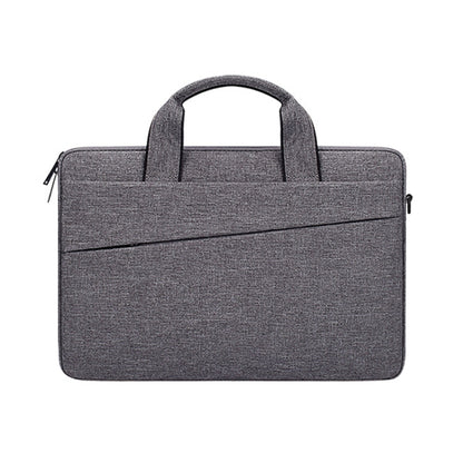 ST03S 14.1 inch Double Side Pockets Wearable Oxford Cloth Soft Handle Portable Laptop Tablet Bag(Deep Space Gray) - 14.1 inch by PMC Jewellery | Online Shopping South Africa | PMC Jewellery | Buy Now Pay Later Mobicred